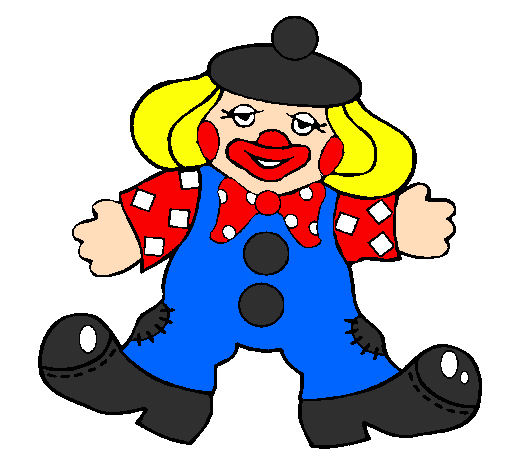 Coloring page Clown with big feet painted bychloe 