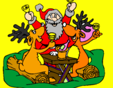 Coloring page Christmas painted byjosecito