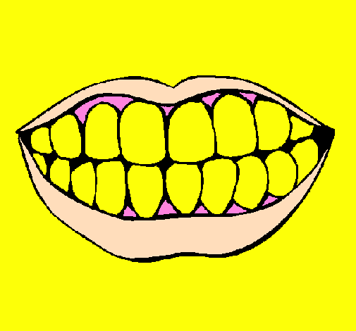 Coloring page Mouth and teeth painted byMACKENZIE 6