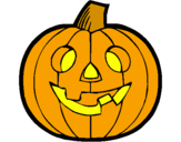 Coloring page Pumpkin IV painted bychloe