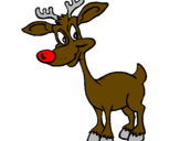 Coloring page Young reindeer painted bymason stuart