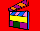 Coloring page Clapperboard painted bymamame