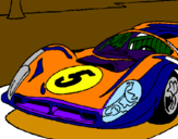 Coloring page Car number 5 painted byjuan angel