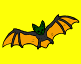 Coloring page Flying bat painted byjordan