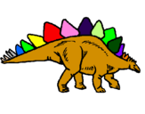 Coloring page Stegosaurus painted byjuan angel