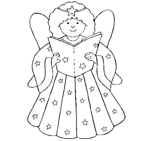 Coloring page Fairy painted bygrady rose