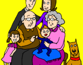 Coloring page Family  painted byThieli