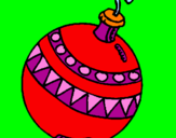 Coloring page Christmas bauble painted bynabida felis