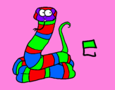 Coloring page Snake painted bychloe 