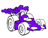 Coloring page Formula One car painted bymason stuart