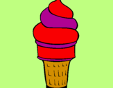 Coloring page Soft ice-cream painted bylalagirl