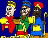 Coloring page The Three Wise Men painted bymike