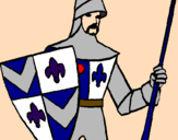 Coloring page Knight of the Court painted byMilo
