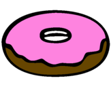 Coloring page Doughnut painted bydhruvi