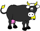 Coloring page Dairy cow painted bymason stuart