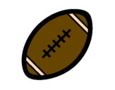 Coloring page American football ball II painted bydhruvi