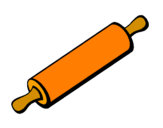 Coloring page Rolling pin painted byZero