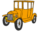 Coloring page Antique car painted byTyson