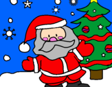 Coloring page Santa Claus painted byPaige