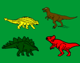 Coloring page Land dinosaurs painted bymason stuart