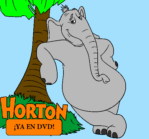 Coloring page Horton painted bylogan