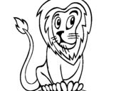 Coloring page Lion painted byuihoiu
