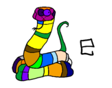 Coloring page Snake painted byNanin