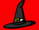 Coloring page Witch's hat painted byppgz bubblesblossombutter