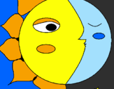 Coloring page Sun and moon 3 painted byppgz bubblesblossombutter