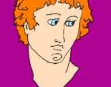 Coloring page Bust of Alexander the Great painted bymya