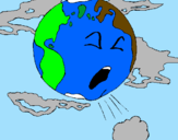 Coloring page Sick Earth painted byale r