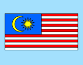Coloring page Malaysia painted bybelden