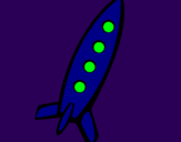 Coloring page Rocket II painted byshorty