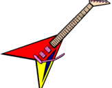 Coloring page Electric guitar II painted byelectric g 1