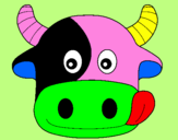 Coloring page Cow painted byjanalabro