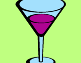 Coloring page Cocktail painted byRina