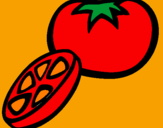 Coloring page Tomato painted byKet Von D