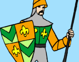 Coloring page Knight of the Court painted byHANNAH