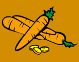 Coloring page Carrots II painted byRina