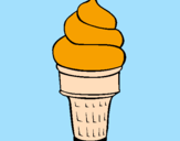 Coloring page Soft ice-cream painted byJorge