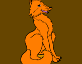 Coloring page Red fox painted byjacob