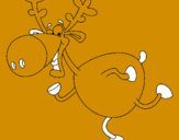 Coloring page funny reindeer painted byRTEBORQB