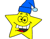 Coloring page christmas star painted byDaisy 