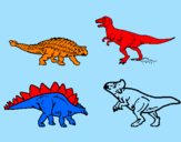 Coloring page Land dinosaurs painted byalejandra