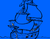 Coloring page Ship painted bymn