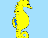 Coloring page Sea horse painted bymelissa