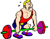 Coloring page Weight-lifting painted bydawid