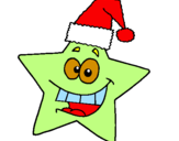 Coloring page christmas star painted byemma low