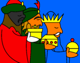 Coloring page The Three Wise Men 3 painted byeduardo