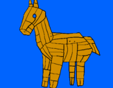 Coloring page Trojan horse painted byEmily Murray 